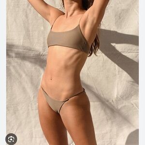 Jade Swim Micro Bikini Set- Nude - size XS - like new